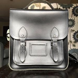 Black  Leather Backpack